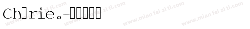 Chérie.字体转换