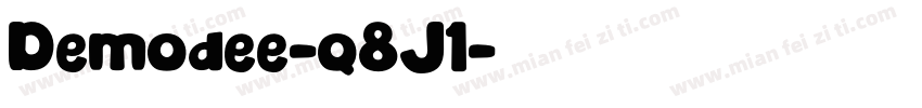 Demodee-q8J1字体转换