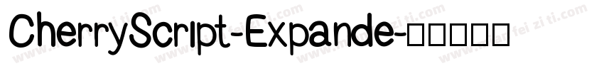 CherryScript-Expande字体转换