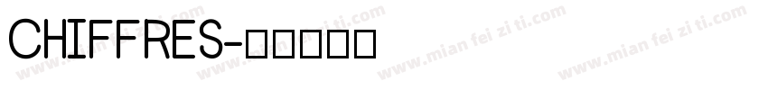CHIFFRES字体转换