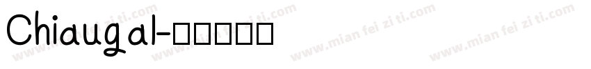 Chiaugal字体转换