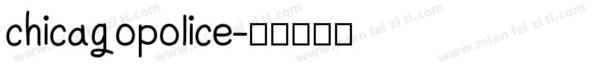 chicagopolice字体转换