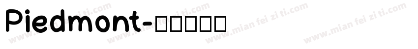 Piedmont字体转换
