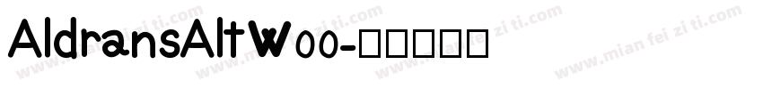 AldransAltW00字体转换