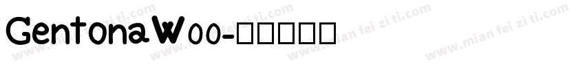 GentonaW00字体转换