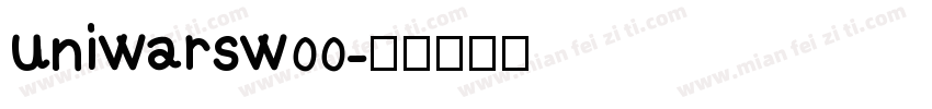 uniwarsw00字体转换