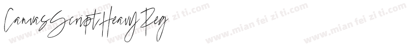 CanvasScriptHeavyReg字体转换