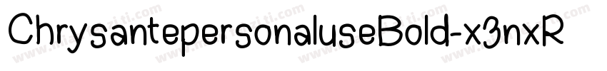 ChrysantepersonaluseBold-x3nxR字体转换