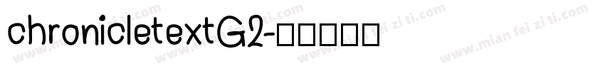 chronicletextG2字体转换