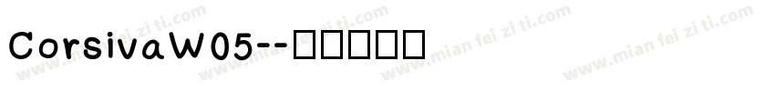CorsivaW05-字体转换