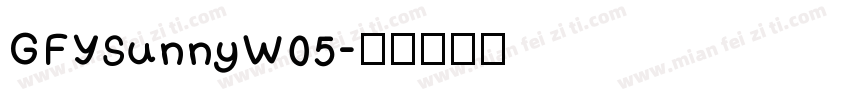 GFYSunnyW05字体转换