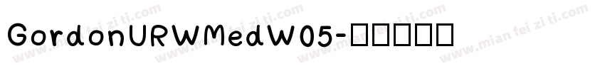 GordonURWMedW05字体转换