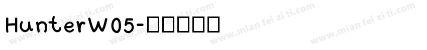 HunterW05字体转换