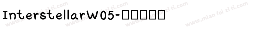 InterstellarW05字体转换