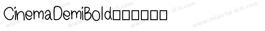 CinemaDemiBold字体转换