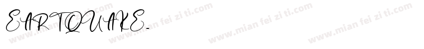 EARTQUAKE字体转换