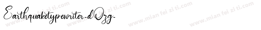 Earthquaketypewriter-dOzg字体转换