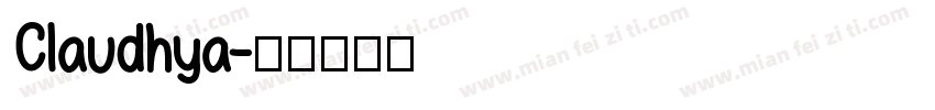 Claudhya字体转换