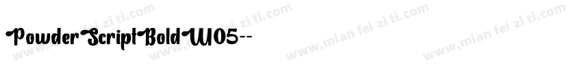 PowderScriptBoldW05-字体转换