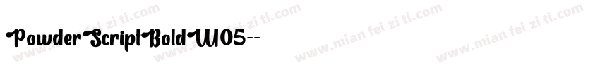 PowderScriptBoldW05-字体转换