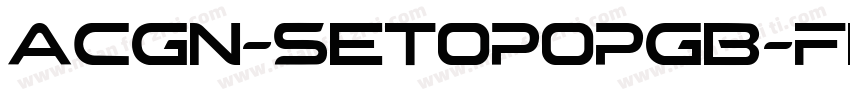 ACGN-SetoPopGB-Flash字体转换