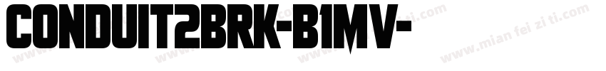 Conduit2Brk-B1MV字体转换