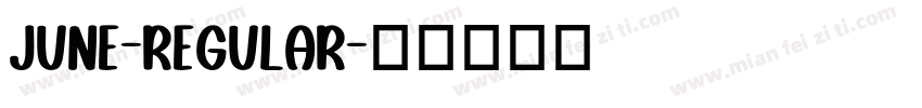 June-Regular字体转换