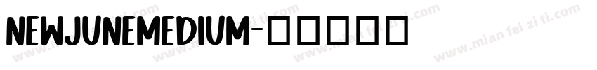 NewJuneMedium字体转换