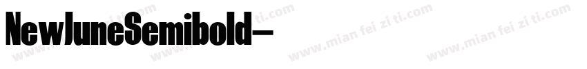NewJuneSemibold字体转换
