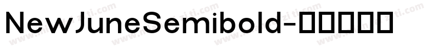 NewJuneSemibold字体转换