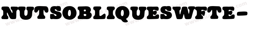 NutsObliqueSWFTE字体转换