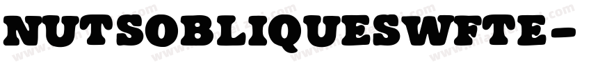 NutsObliqueSWFTE字体转换