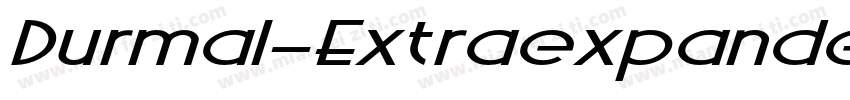 Durmal-Extraexpanded字体转换