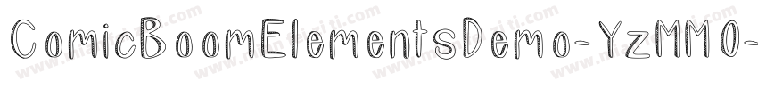 ComicBoomElementsDemo-YzMMO字体转换