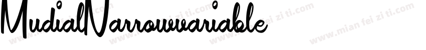 MudialNarrowvariable字体转换