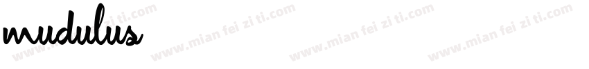 mudulus字体转换