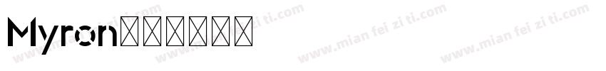 Myron字体转换