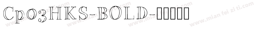 Cp03HKS-BOLD字体转换
