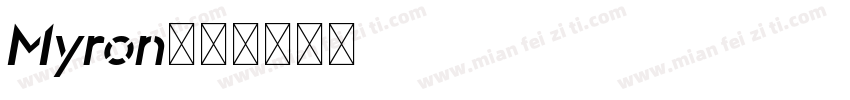 Myron字体转换