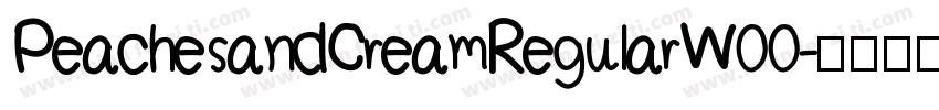 PeachesandCreamRegularW00字体转换