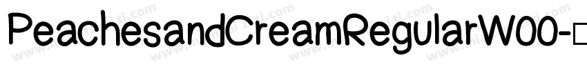 PeachesandCreamRegularW00字体转换