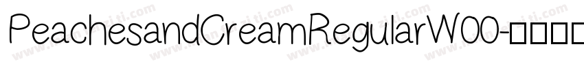 PeachesandCreamRegularW00字体转换