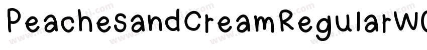 PeachesandCreamRegularW00字体转换