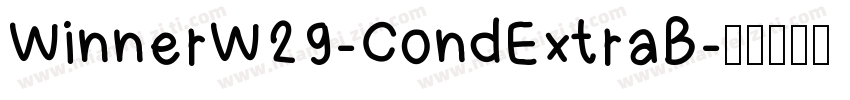 WinnerW29-CondExtraB字体转换