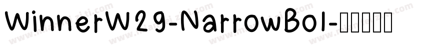 WinnerW29-NarrowBol字体转换