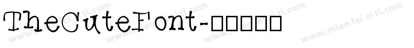 TheCuteFont字体转换