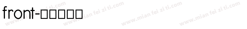 front字体转换