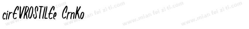 cirEVROSTILEe-CrnKo字体转换