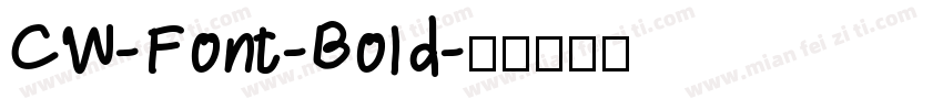 CW-Font-Bold字体转换