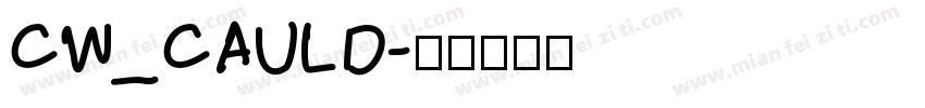 CW_CAULD字体转换